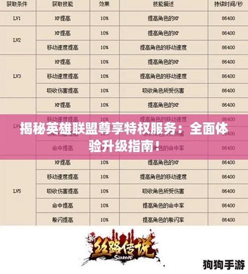 揭秘英雄联盟尊享特权服务：全面体验升级指南！