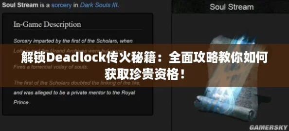 解锁Deadlock传火秘籍：全面攻略教你如何获取珍贵资格！