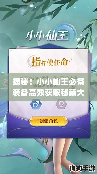 揭秘！小小仙王必备装备高效获取秘籍大全