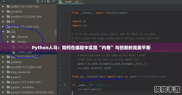 Python人马：如何在编程中实现“内卷”与创新的完美平衡