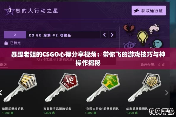 暴躁老姐的CSGO心得分享视频：带你飞的游戏技巧与神操作揭秘