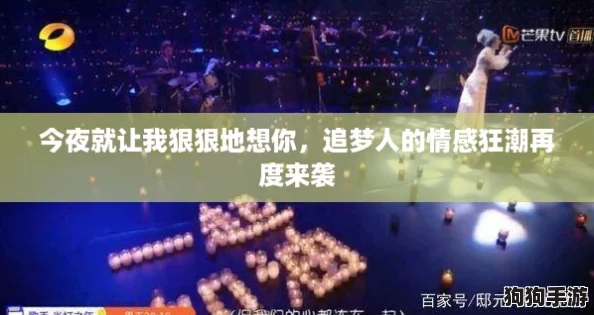 今夜就让我狠狠地想你,追梦人的情感狂潮再度来袭 今夜就让我狠狠地想你,追梦人的情感狂潮再度来袭