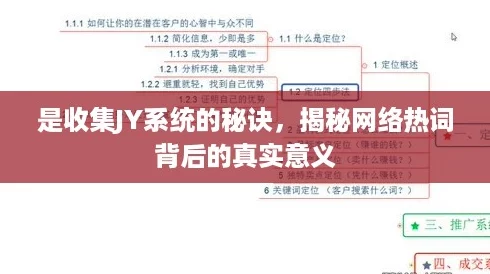 是收集JY系统的秘诀，揭秘网络热词背后的真实意义