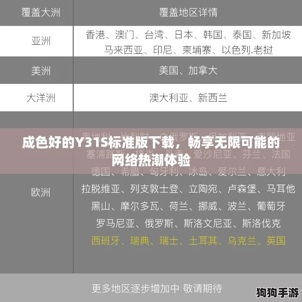 成色好的Y31S标准版下载,畅享无限可能的网络热潮体验 成色好的Y31S标准版下载,畅享无限可能的网络热潮体验
