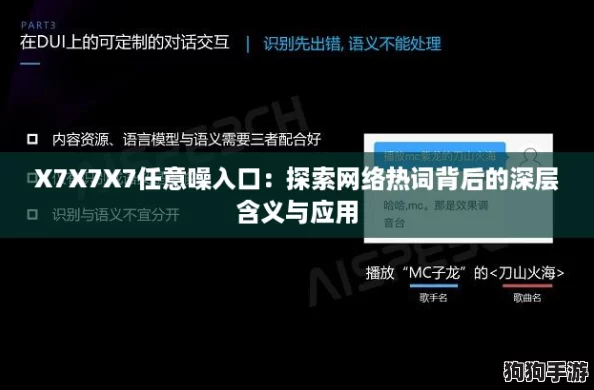 X7X7X7任意噪入口：探索网络热词背后的深层含义与应用