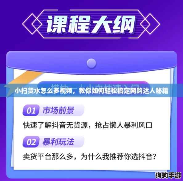 小扫货水怎么多视频，教你如何轻松搞定网购达人秘籍
