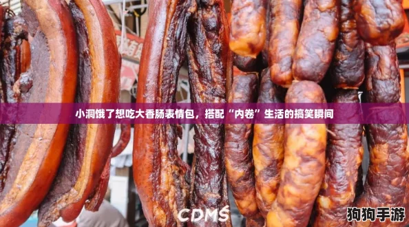 小洞饿了想吃大香肠表情包，搭配“内卷”生活的搞笑瞬间