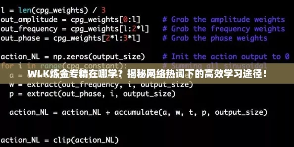 WLK炼金专精在哪学？揭秘网络热词下的高效学习途径！