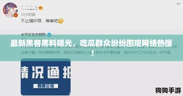 最新黑客黑料曝光，吃瓜群众纷纷围观网络热搜！