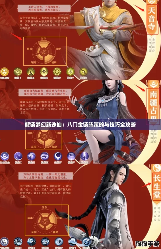 解锁梦幻新诛仙：八门金锁阵策略与技巧全攻略