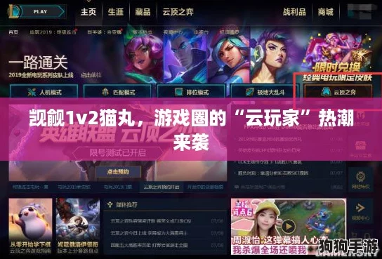 觊觎1v2猫丸，游戏圈的“云玩家”热潮来袭