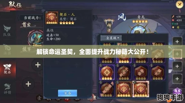 解锁命运圣契，全面提升战力秘籍大公开！