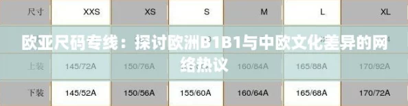欧亚尺码专线：探讨欧洲B1B1与中欧文化差异的网络热议