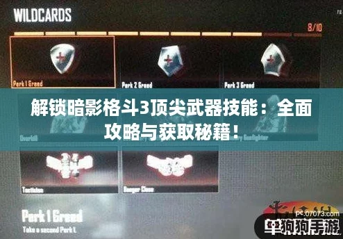 解锁暗影格斗3顶尖武器技能:全面攻略与获取秘籍! 解锁暗影格斗3顶尖武器技能:全面攻略与获取秘籍!