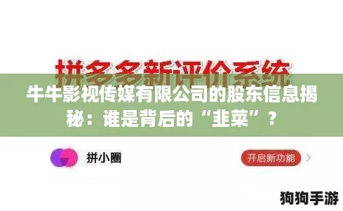 牛牛影视传媒有限公司的股东信息揭秘:谁是背后的“韭菜”? 牛牛影视传媒有限公司的股东信息揭秘:谁是背后的“韭菜”?