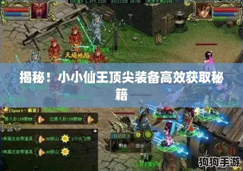 揭秘！小小仙王顶尖装备高效获取秘籍