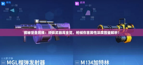 揭秘堡垒前线：终极武器库全览，枪械伤害属性深度图鉴解析！