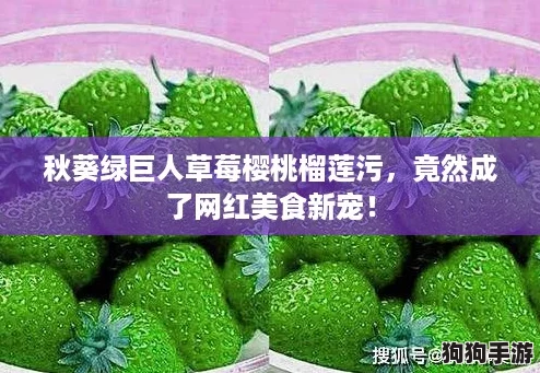 秋葵绿巨人草莓樱桃榴莲污,竟然成了网红美食新宠! 秋葵绿巨人草莓樱桃榴莲污,竟然成了网红美食新宠!