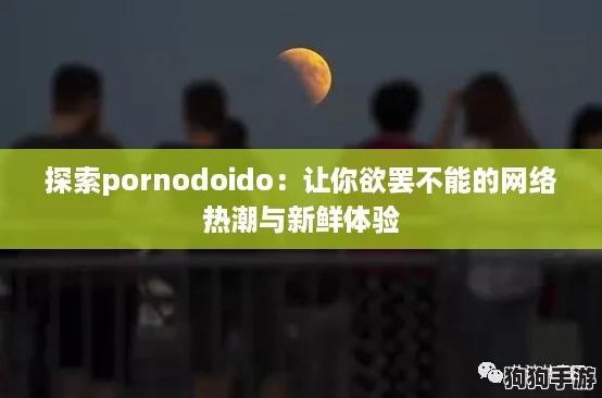 探索pornodoido：让你欲罢不能的网络热潮与新鲜体验