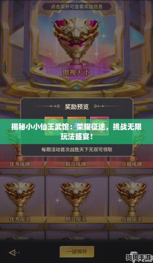 揭秘小小仙王武馆：荣耀征途，挑战无限玩法盛宴！
