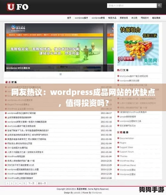 网友热议：wordpress成品网站的优缺点，值得投资吗？