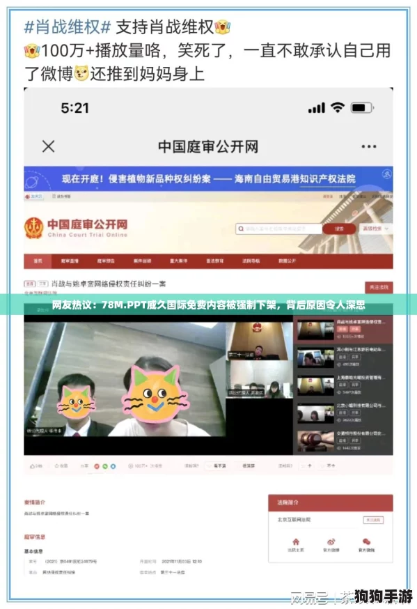 网友热议：78M.PPT威久国际免费内容被强制下架，背后原因令人深思