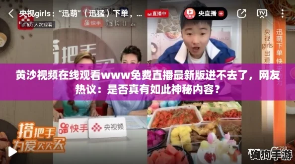 黄沙视频在线观看www免费直播最新版进不去了，网友热议：是否真有如此神秘内容？