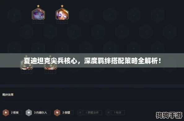 夏迪坦克尖兵核心，深度羁绊搭配策略全解析！