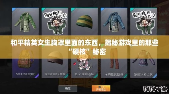 和平精英女生胸罩里面的东西，揭秘游戏里的那些“硬核”秘密