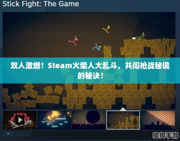 双人激燃！Steam火柴人大乱斗，共闯枪战秘境的秘诀！