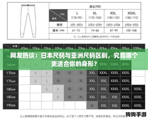 网友热议：日本尺码与亚洲尺码区别，究竟哪个更适合你的身形？