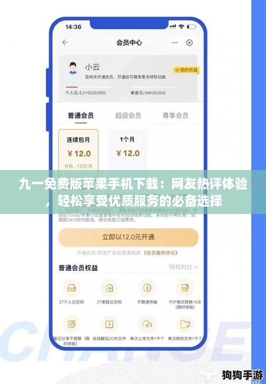 九一免费版苹果手机下载：网友热评体验，轻松享受优质服务的必备选择