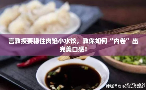 言教授要稳住肉馅小水饺,教你如何“内卷”出完美口感! 言教授要稳住肉馅小水饺,教你如何“内卷”出完美口感!