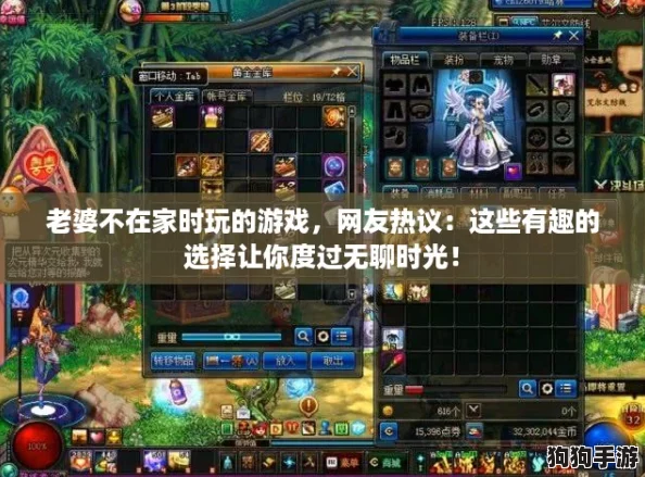 老婆不在家时玩的游戏，网友热议：这些有趣的选择让你度过无聊时光！