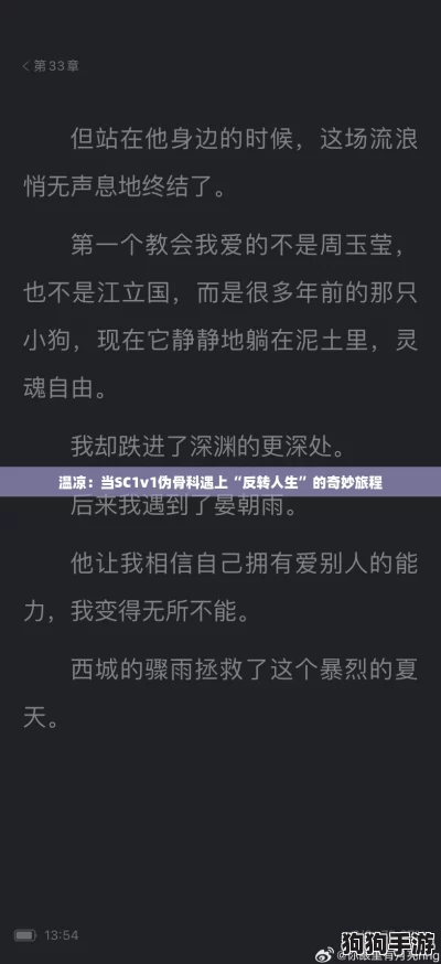 温凉：当SC1v1伪骨科遇上“反转人生”的奇妙旅程