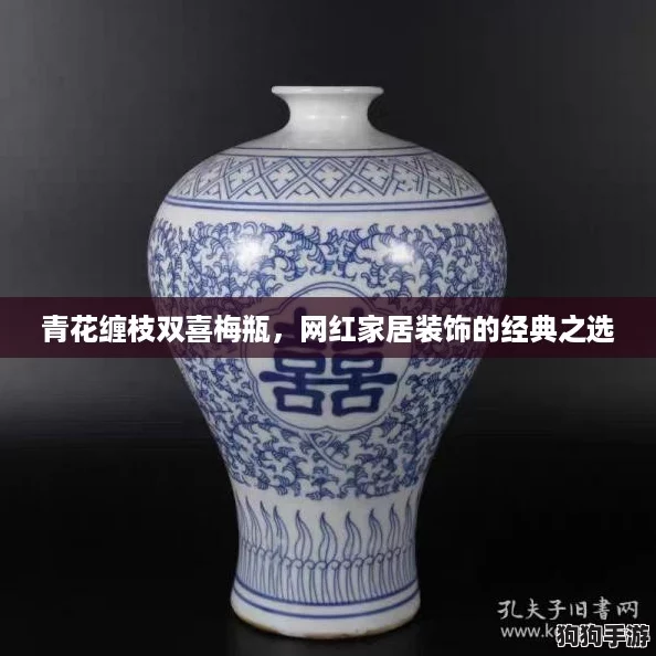 青花缠枝双喜梅瓶，网红家居装饰的经典之选