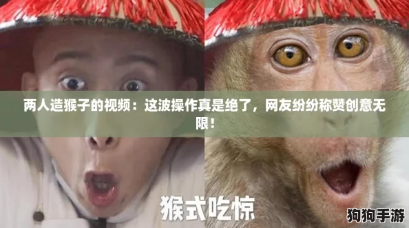 两人造猴子的视频：这波操作真是绝了，网友纷纷称赞创意无限！