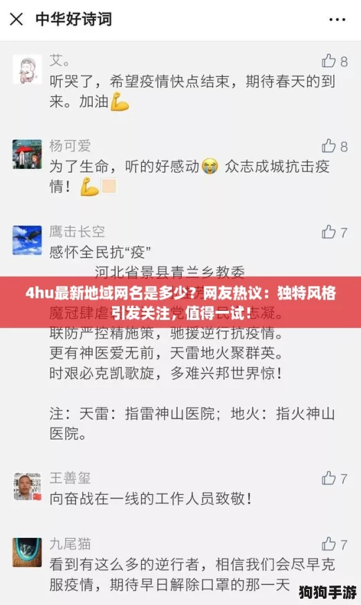 4hu最新地域网名是多少？网友热议：独特风格引发关注，值得一试！