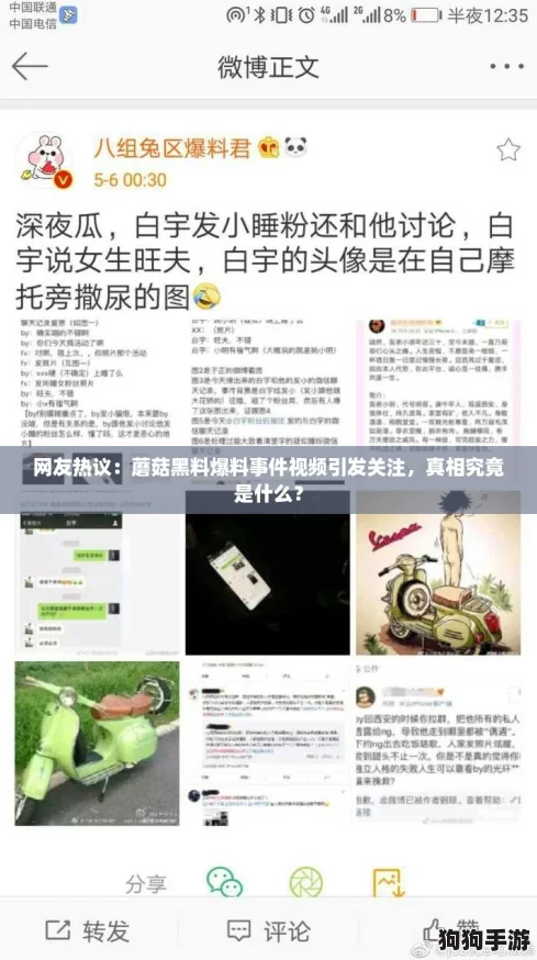 网友热议：蘑菇黑料爆料事件视频引发关注，真相究竟是什么？