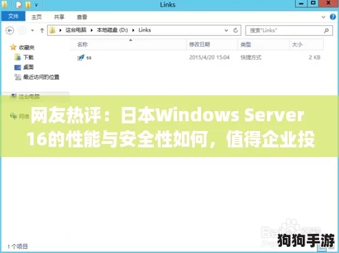 网友热评：日本Windows Server 16的性能与安全性如何，值得企业投资吗？