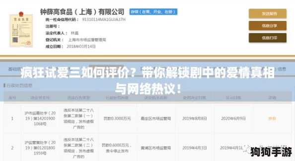 疯狂试爱三如何评价?带你解锁剧中的爱情真相与网络热议! 疯狂试爱三如何评价?带你解锁剧中的爱情真相与网络热议!