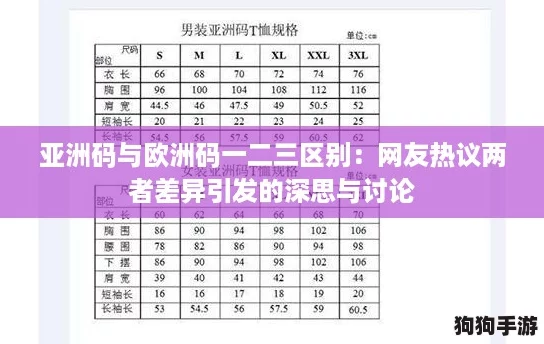 亚洲码与欧洲码一二三区别:网友热议两者差异引发的深思与讨论 亚洲码与欧洲码一二三区别:网友热议两者差异引发的深思与讨论