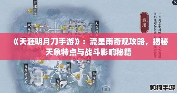 《天涯明月刀手游》：流星雨奇观攻略，揭秘天象特点与战斗影响秘籍