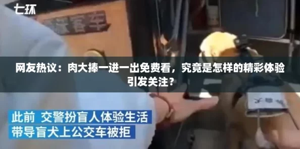 网友热议:肉大捧一进一出免费看,究竟是怎样的精彩体验引发关注? 网友热议:肉大捧一进一出免费看,究竟是怎样的精彩体验引发关注?