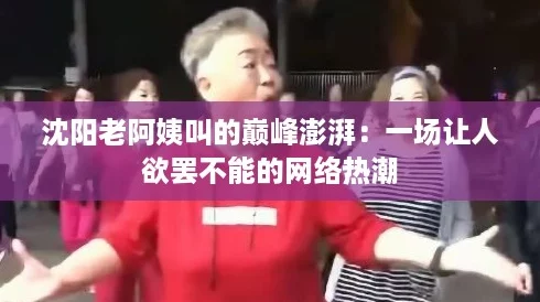 沈阳老阿姨叫的巅峰澎湃：一场让人欲罢不能的网络热潮