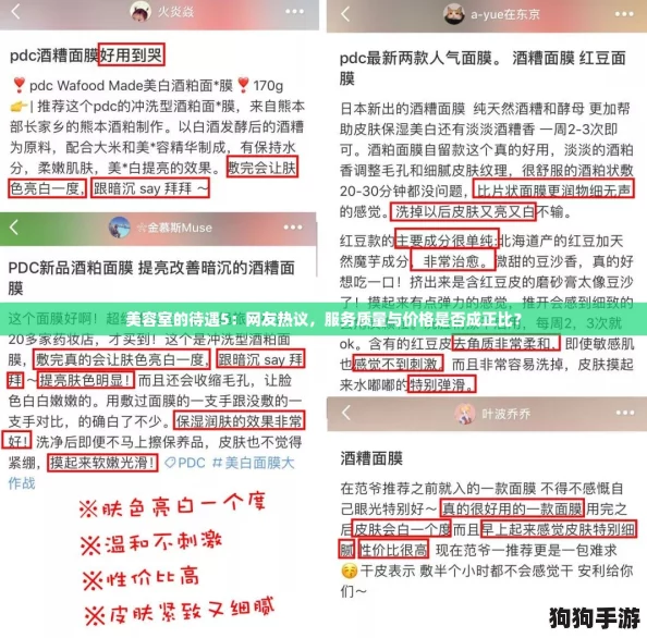 美容室的待遇5：网友热议，服务质量与价格是否成正比？