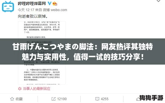 甘雨げんこつやまの脚法:网友热评其独特魅力与实用性,值得一试的技巧分享! 甘雨げんこつやまの脚法:网友热评其独特魅力与实用性,值得一试的技巧分享!