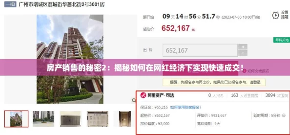 房产销售的秘密2：揭秘如何在网红经济下实现快速成交！