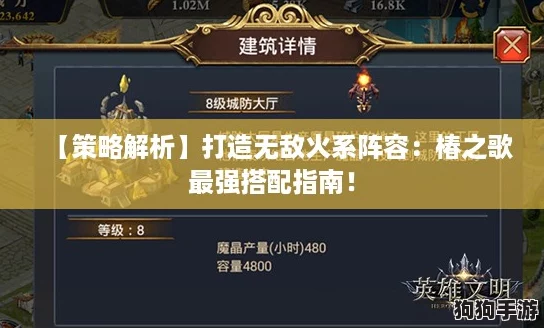 【策略解析】打造无敌火系阵容：椿之歌最强搭配指南！