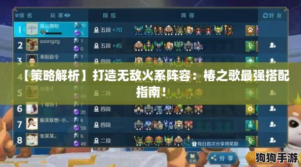【策略解析】打造无敌火系阵容:椿之歌最强搭配指南! 【策略解析】打造无敌火系阵容:椿之歌最强搭配指南!